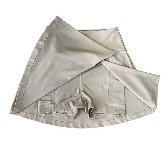 Abercrombie & Fitch YPB sculptLUX Lined Wrap Skirt Skort Size XS Sand Taupe Tan - Picture 7 of 10